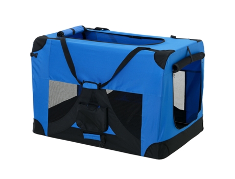 Transportin para Perros PRO.TEC (60 x 42 x 42 cm - Poliéster - Azul)