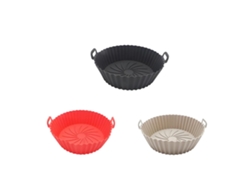 VVJIJILLY Fritadeira De Ar Silicone, 3 Peças Acessório Reutilizável Para Fritadeira De Ar Micro Ondas, Churrasco Fácil De Limpar