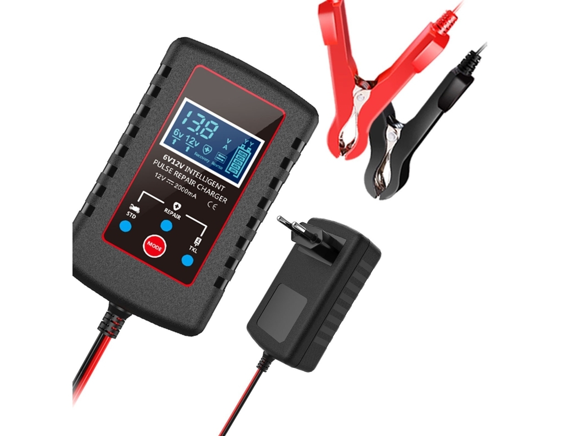 Cargador Batería Coche 6v Y 12v Automático Inteligente Ue