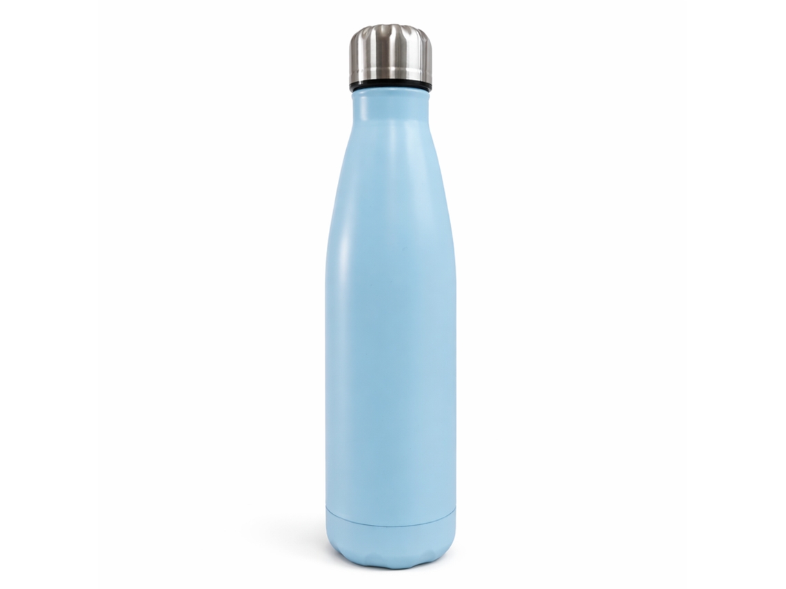 Botella térmica de aluminio de 500 ml, color azul claro (modelo 668-26)