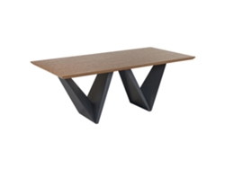 Mesa de comedor BELIANI Sintra de MDF Madera oscura 100x200x75