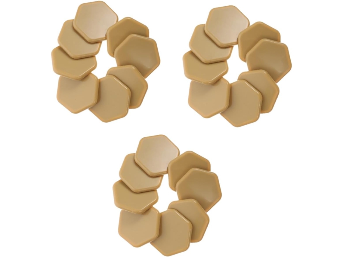 24piezas Deslizadores Hexagonales Muebles Protección Suelo