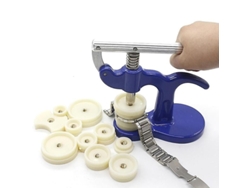 Kit Completo Para Reparación De Relojes Con Prensa Y 12 Matrices Compatible Con Relojes De 18 A 50mm