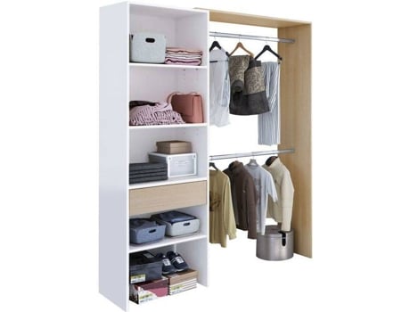 Ropero HABITDESIGN Roupeiro 1 Cajón Nordik