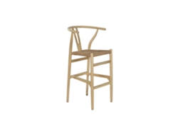 Taburete Olmo Fibra Apilable Natural 43x42x106cm