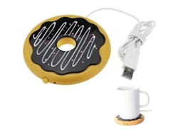 Calentador De Tazas De Café Usb Con Diseño De Galleta, Un Bonito Gadget De Escritorio.