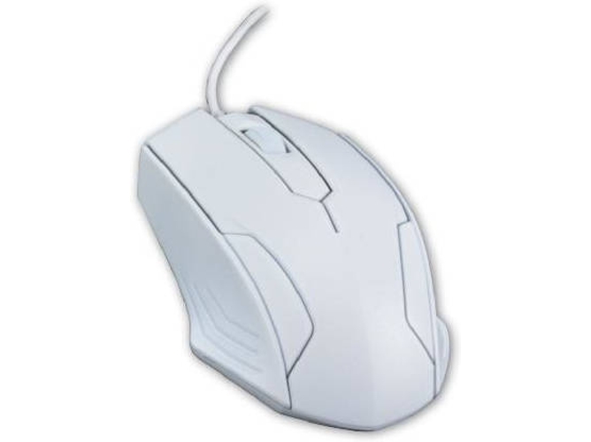 Ratón MCL SS-416U/B (Óptico - 1600 dpi - Blanco)