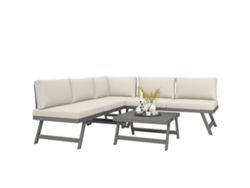 Conjunto Mesa Jardín Convertible 4 Piezas, 115x61x65cm