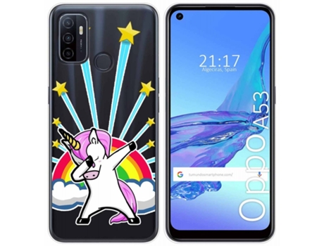 Carcasa Oppo A53 / A53s TUMUNDOSMARTPHONE Dibujos Transparente