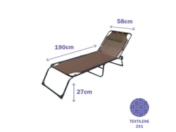 Tumbona Marbueno Plegable 190 x 27 x 58 cm
