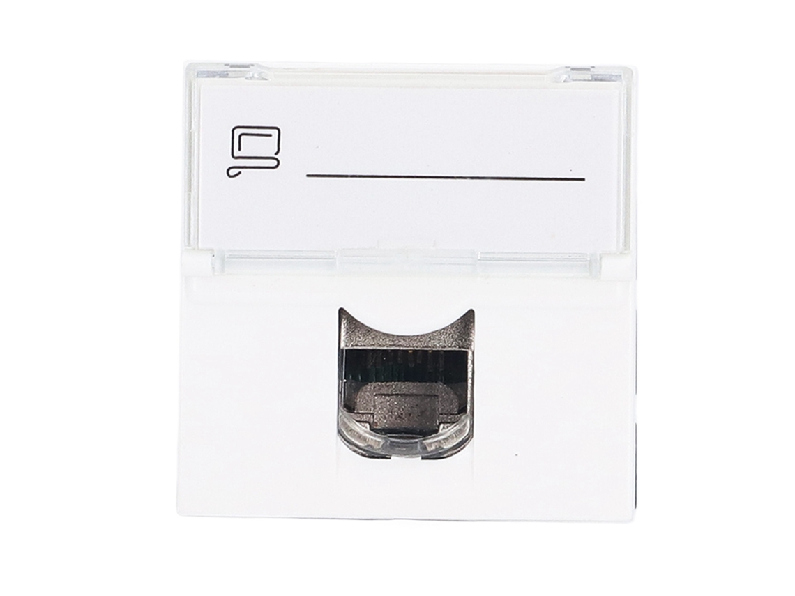 Módulo De Conector De Red Cat6a Rj45, Adaptador Francés, Protección Abs, Accesorio Informático
