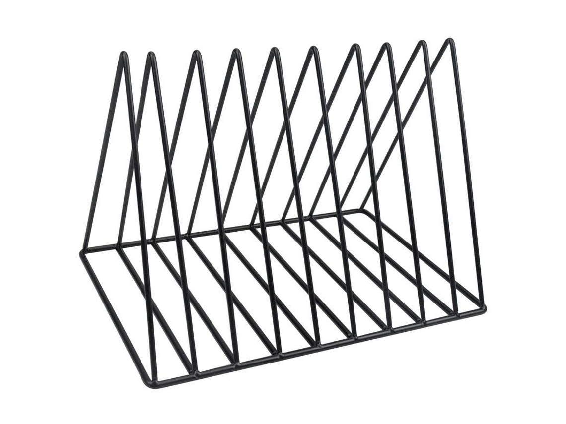 2026rebe-linjou Estante De Escritorio Triangular, Porta Discos De Metal Con 9 Espacios