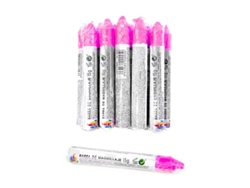 Pack de 12 Ceras rosa fluorescente