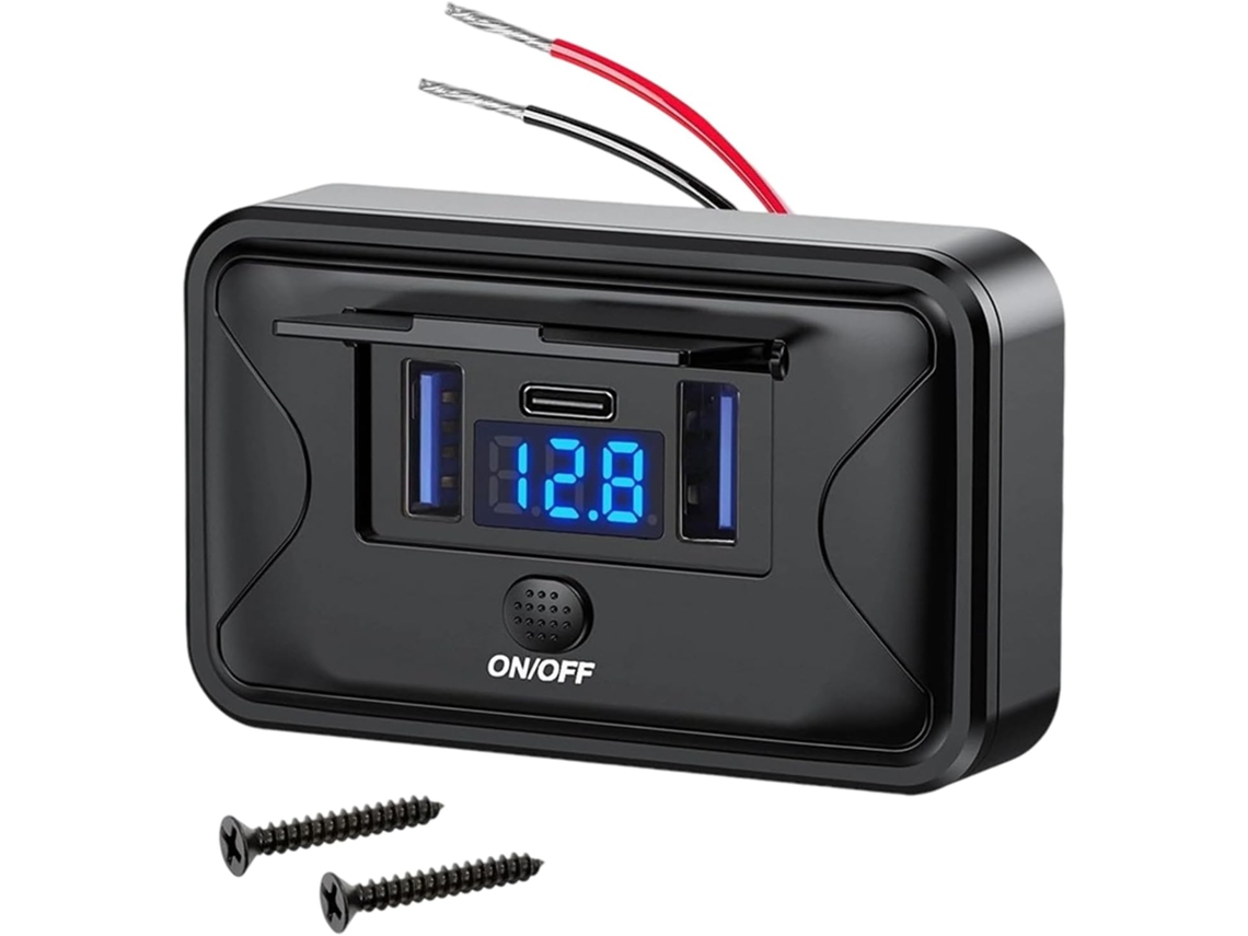 Adaptador Para 2 Coches, 3 Dispositivos, Enchufe Compacto Para Monitores, Ideal Para Coches, Camiones Y Suv.