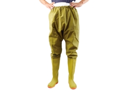 Pantalones De Pesca Impermeables Con Bota Antideslizante, Resistentes Al Agua Para Hombres Y Mujeres, Cintura 38