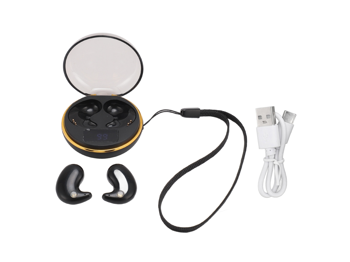 Auriculares Inalámbricos Para Dormir Bluetooth Bt5.3 Invisibles Con Estuche De Carga De Pantalla Digital