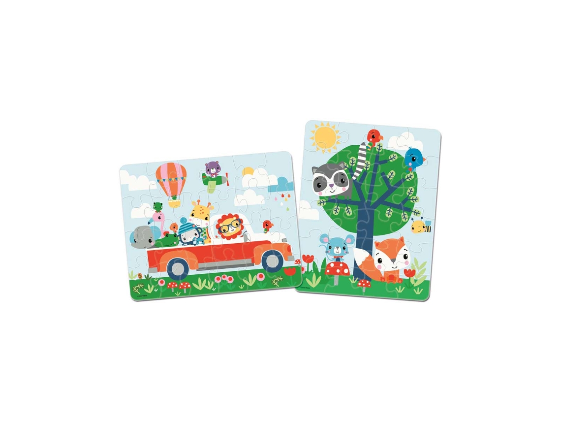 Fisher-price 2 Puzles Progresivos de 24 Piezas
