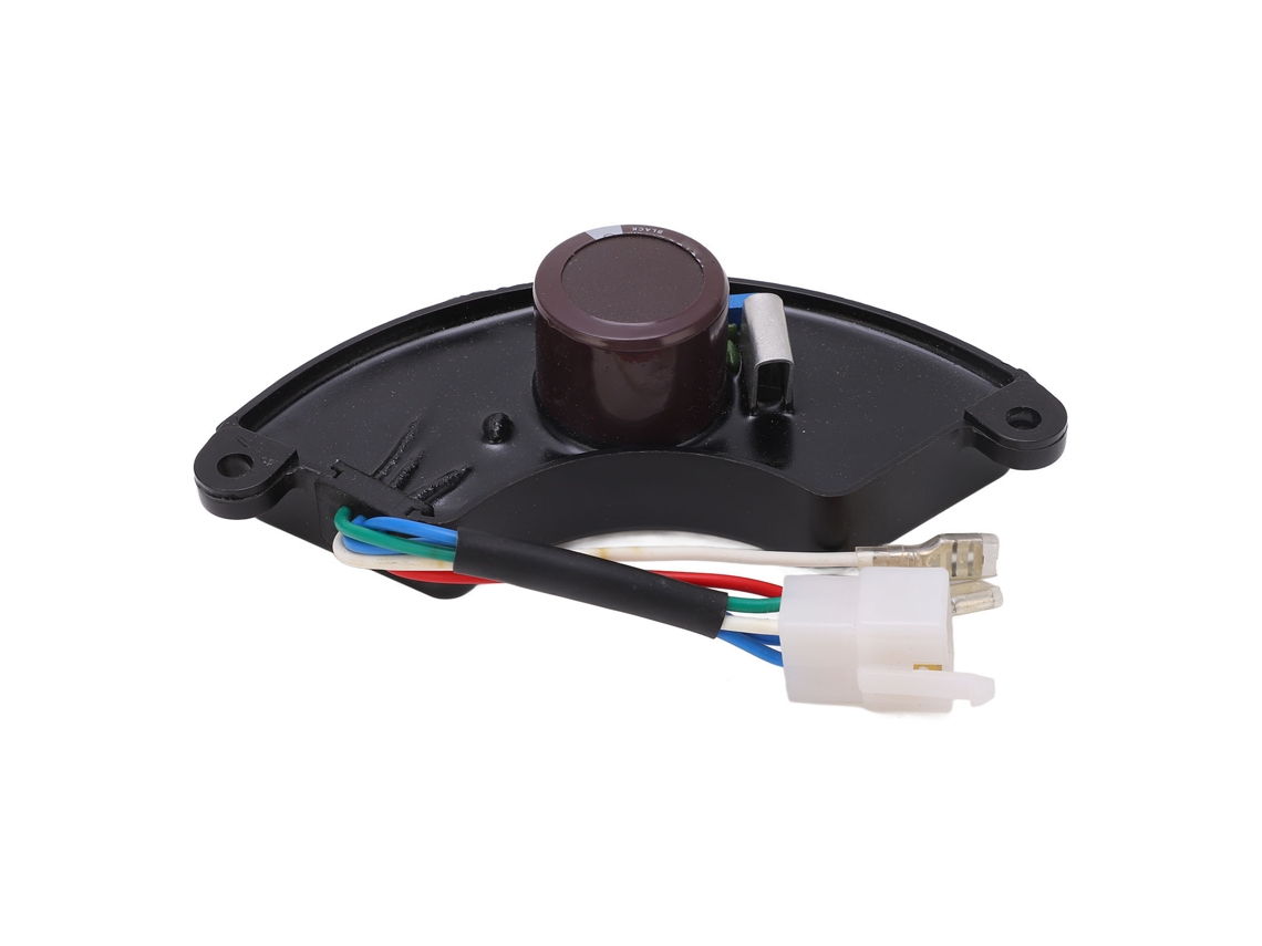 Regulador Automático De Voltaje (avr) Monofásico De 6 Hilos, 5,5-6,5 Kw, Para Generador Con Cubierta De Plástico.