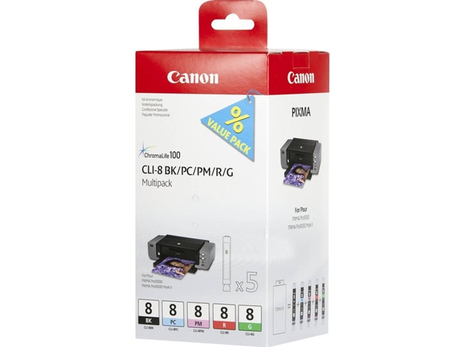 Pack cartuchos de tinta CANON CLI-8 - 0620B027