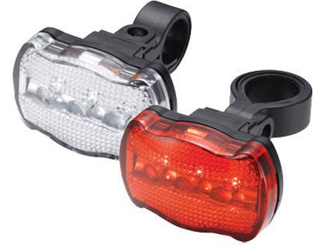Iluminación TORCH Light Set-White Bright 3X+Tail Bright 3X (Negro, Rojo - TU)