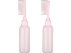 Paquete De 2 Botellas Aplicadoras De Tinte Para El Cabello Con Peine Para Raíces