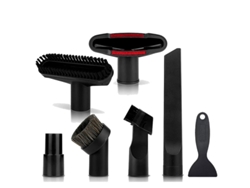 Kit 7 Boquillas Multifunción Accesorios Aspiradora Con Adaptador Y Espátula Limpieza,cepillos Para Rincones Tapicería Superficies Sensibles