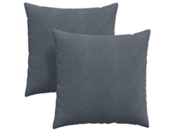 Cojines para sofá (2 unidades) - Gris oscuro, 80 x 80 cm, HARLANV1