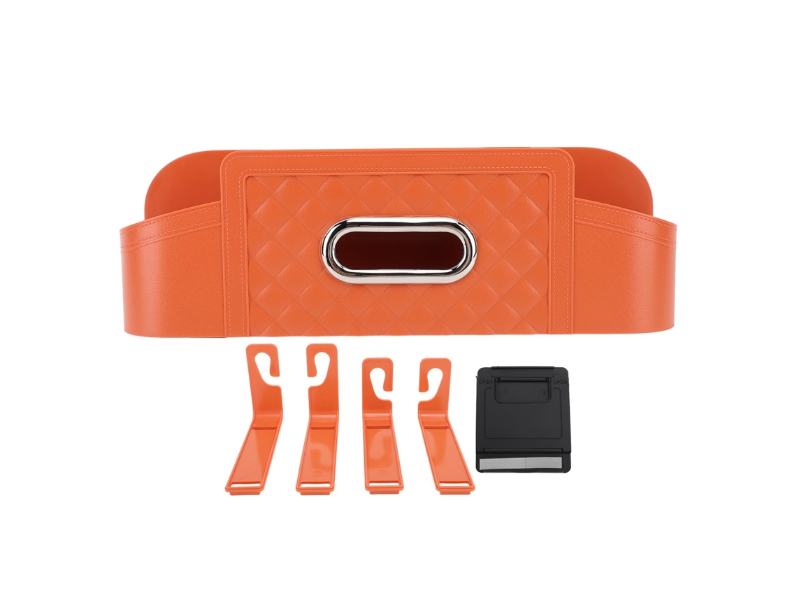 Organizador De Asiento Trasero De Coche, Multifuncional, De Gran Capacidad, Caja De Almacenamiento Para El Asiento Trasero, Soporte Para Pañuelos Par