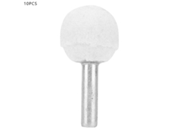 10 Cabezales De Pulido De Cerámica De Corindón Blanco (6*20 Mm) Para Lijado Y Pulido.