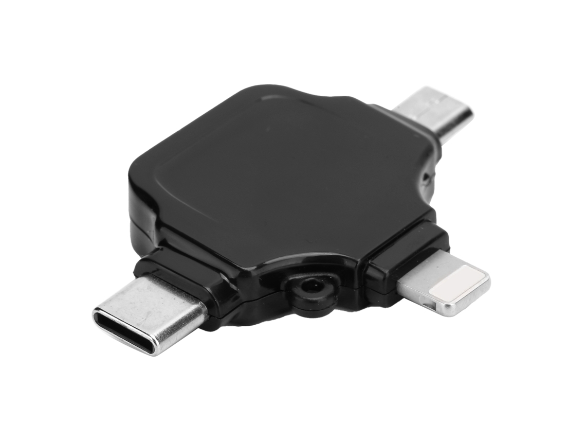 Lector de tarjetas OTG (3 en 1, adaptador USB 3.0)