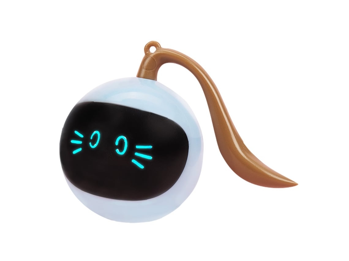 Juguete interactivo LED para gatos, juguete giratorio automático para mascotas, juguete que se moldea solo.