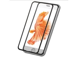 Pelicula De Vidrio Templado (superficie Curva 3d, Borde Metalico) Para Iphone 6 6s Negro Con Empaquetado