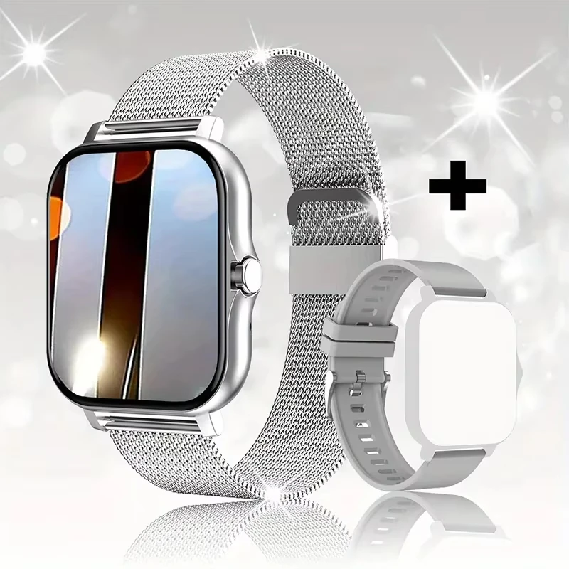 Reloj Inteligente Digital Silvery Ml Silvery Con Pantalla Táctil Completa Para Deportes Y Fitness, Con Bluetooth Y Llamadas.
