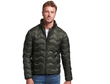 Abrigo para Hombre SUPERDRY (XL - Poliéster - Verde)