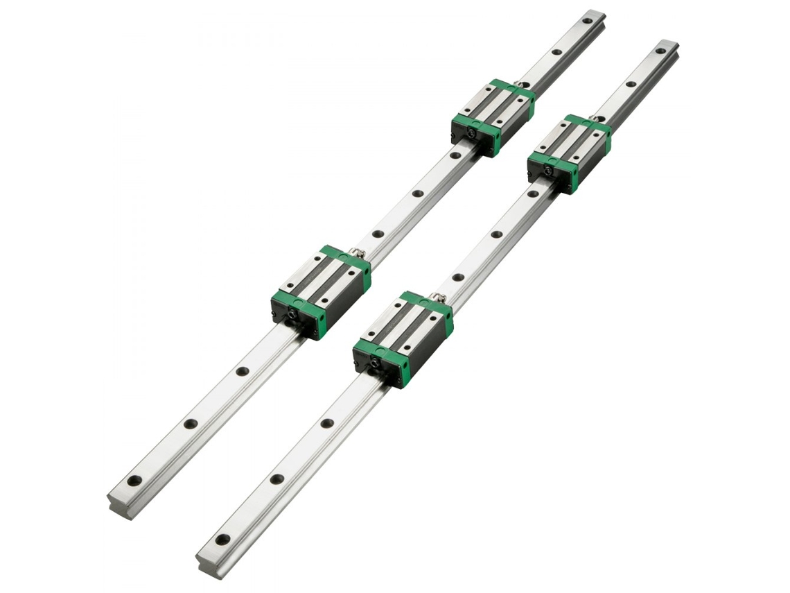 Juego de guía lineal HSR20 de 1700 mm con 4 bloques y guardapolvos para máquinas Tekmaquinas