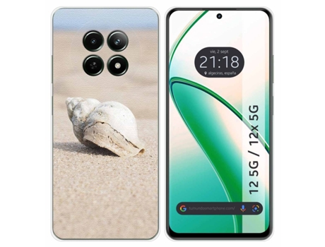 Funda Diseño Concha para Realme 12 5G 12X 5G TUMUNDOSMARTPHONE Silicona Multicolor