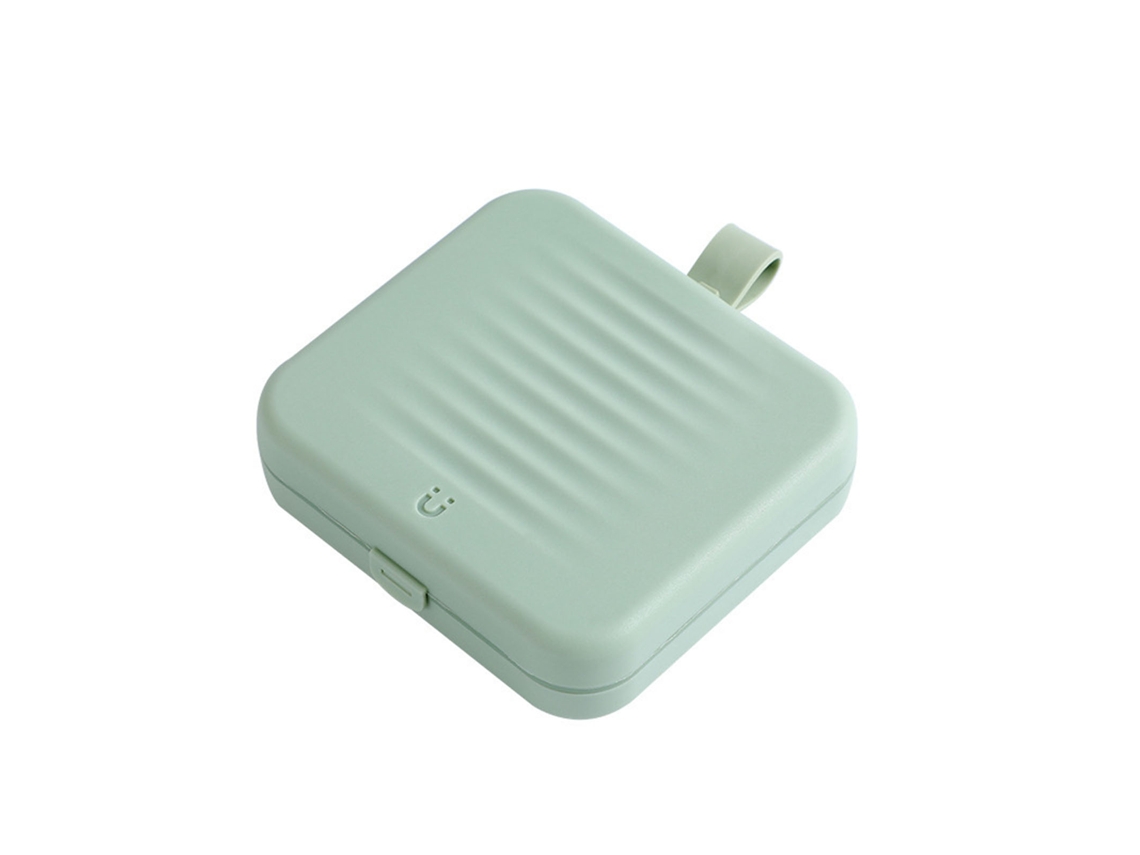 Kit Portátil De Caja De Costura Magnética De Dos Capas Para El Hogar, Dormitorio Y Viajes - Verde