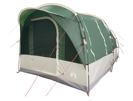 Tienda de campaña túnel para 3 personas VIDAXL impermeable verde