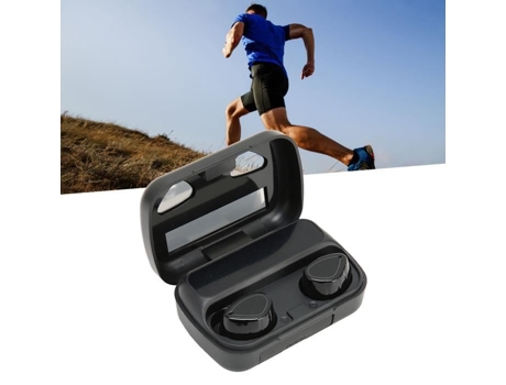 HURRISE Auriculares con cable 5.3 Auriculares con cable Auriculares deportivos con batería Pantalla digital Sonido del casete