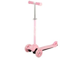 Patinete 3 Ruedas Rosa Ajustable Evo