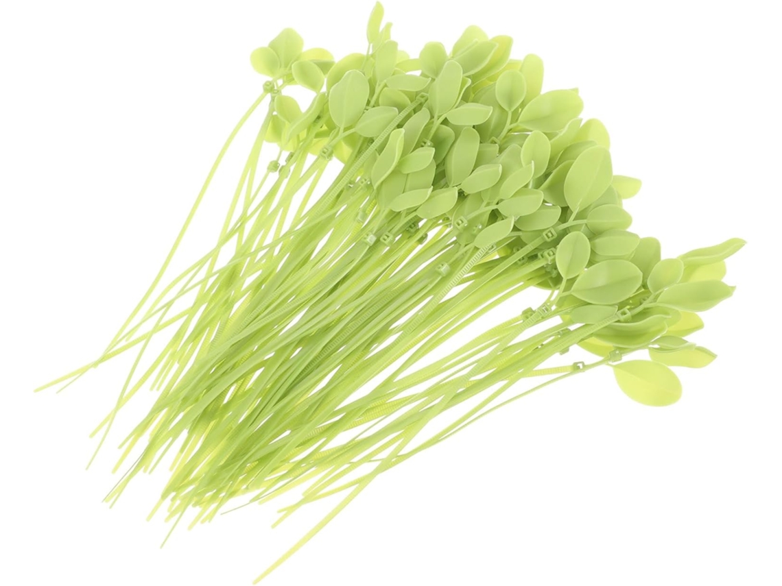 100 Abrazaderas De Cable De Nailon Autoblocantes Con Forma De Hoja, Abrazaderas De Cable De Alta Resistencia