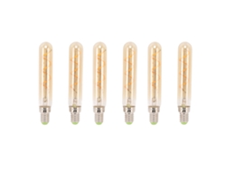 2026-2 Pcs Bombilla Led E14 3w Tubular Dorado Para Lámparas Colgantes, Apliques, Mesa 220-240v