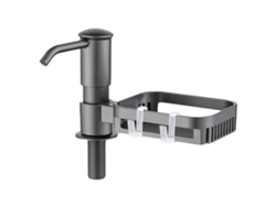 HYMNORA Juego 5 en 1 para Cocina con Dispensador de Jabón, Bandeja, Portaesponja, Portajabón y Portapaño, Organizador Práctico para Fregadero