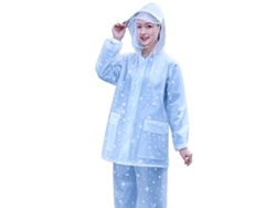 Chubasquero Para Adultos, De Pvc, Impermeable, Para Todo El Cuerpo, Para Ciclismo, Para Hombres Y Mujeres, Para Exteriores, Verano, Con Patrón De Cop