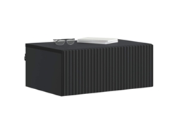 Maison Exclusive - Mesita De Noche De Pared 2 Pcs Negro 49 X 34,5 X 20 Cm