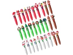 Canetas De Natal| Artigos De Papelaria Fofos Em 4 Cores- Em Gel Divertidas Para Material Escolar De, Adultos,