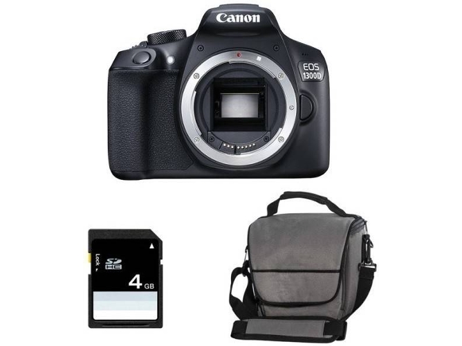 Kit Cámara Réflex CANON EOS 1300D + Bolsa + SD16GB