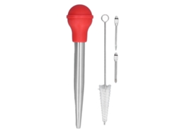 Molde De Inyección De Acero Inoxidable Y Silicona Gruesa Con Forma De Pavo, Agujas Y Cepillo De Limpieza Para Uso En La Cocina.