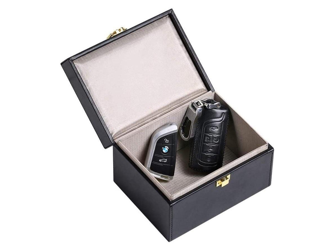 VPMKP - Caja Bloqueadora De Señal Lmobile Faraday 16cm X 12cm Negra