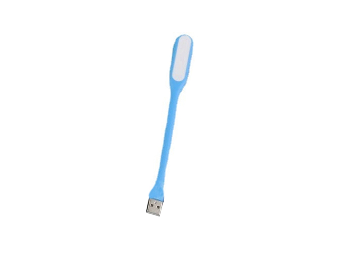 Luz De Leitura Led Usb 5v Portátil Ajustável Mini Luz Noturna Para Power Bank Laptop Azul Claro